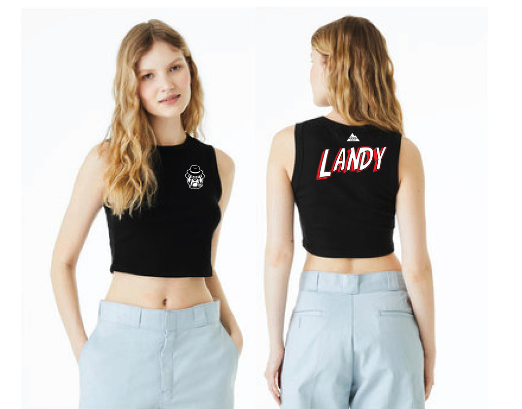 LANDY x CHUB'S - BELLA + CANVAS - Micro Rib Muscle Crop Tank - 1013