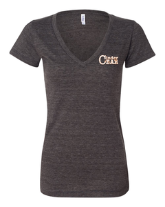 Cinder Bar Ladies V-Neck T-Shirt